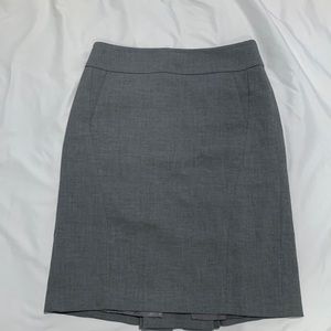 Womens Grey Pencil Skirt